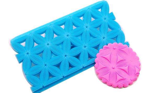 Nr3 Flower Fondant Clay Embosser