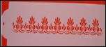 Cake Decorating Stencil Scroll Border K018