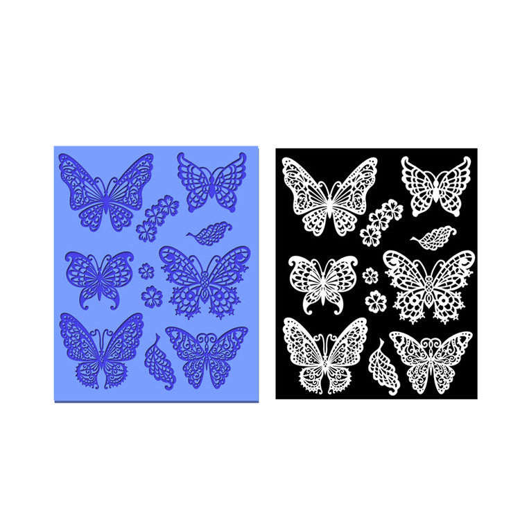 Butterfly silicone lace mould