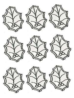 C12 Hard Plastic Chocolate Mould Christmas 3cmx2cm