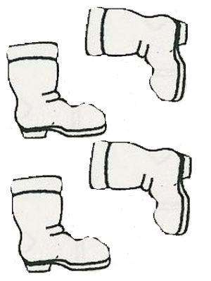 C38 Hard Plastic Chocolate Mould Boot 7x6cm