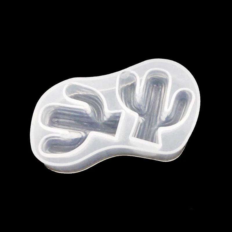 Cactus soft silicone mould for resin jewelry, 3.8x3.8cm
