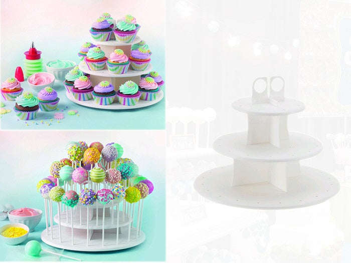 Cake pop and cupcake stand plastic