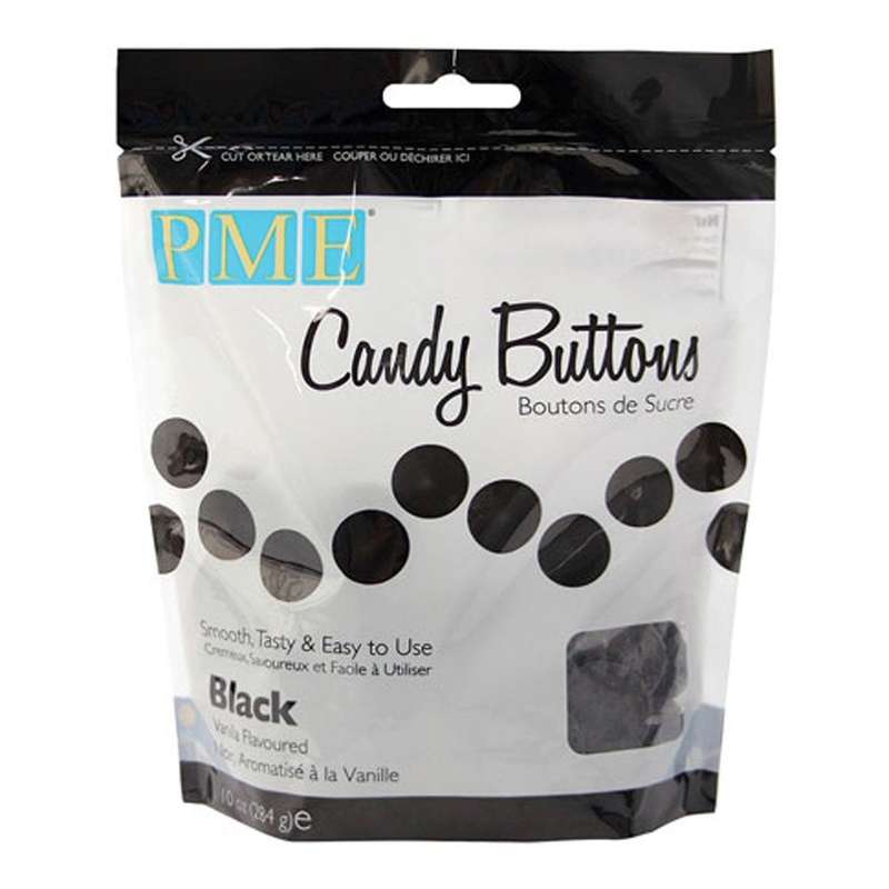 PME Candy Melts Buttons 340g, black