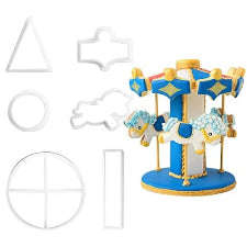 Carousel Horse Plastic Cookie Cutter Set