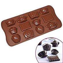 Nr53, Silicone mould chocolate truffle, Tea party
