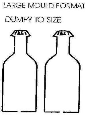 Hard Plastic chocolate mould, Dumpy Beer Bottle 21cm x 6cm diameter, CM19