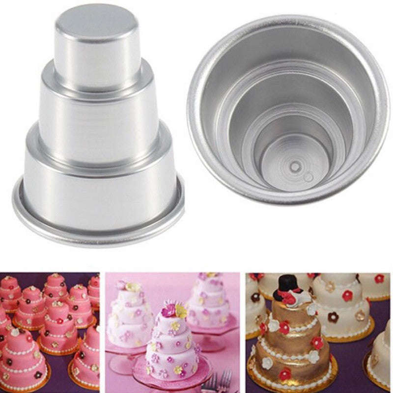 Mini 3 tier cake pan