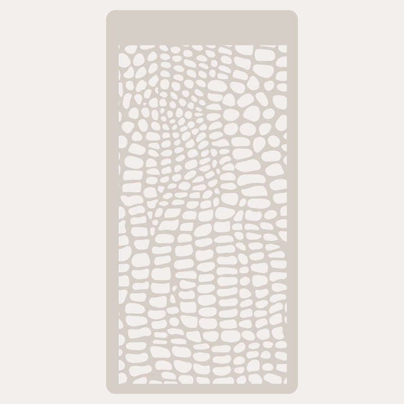 Cake Decorating Stencil Crocodile 7.5x11.5"