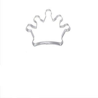 Princess crown cookie cutter metal, 7.5x6cm, C