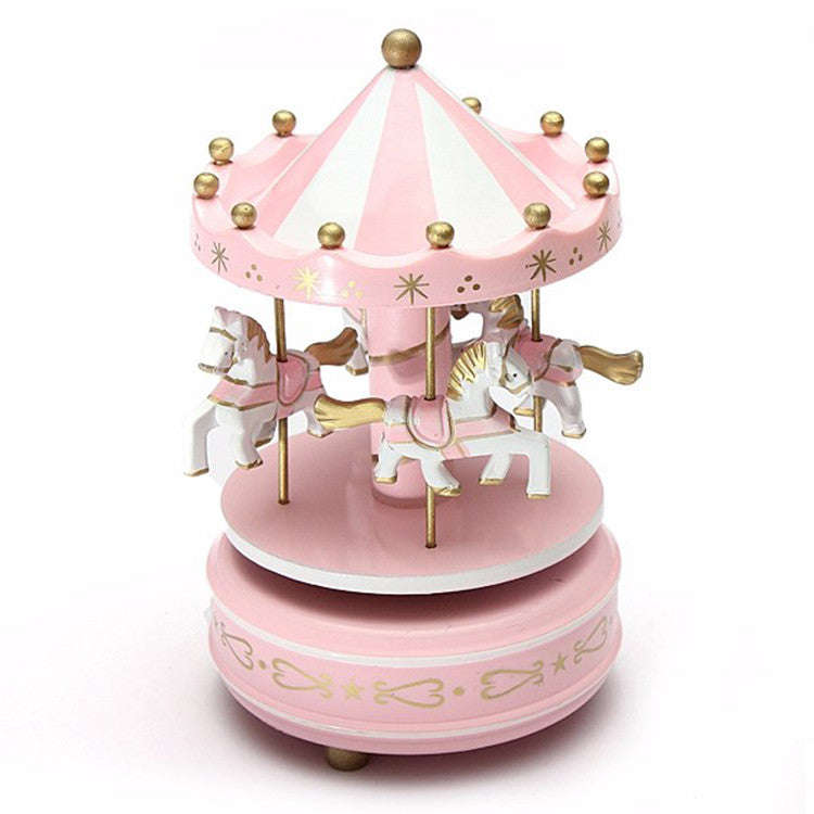 Plastic Carousel Horse Cake Topper ±18cm
