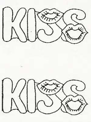 D31 Hard Plastic Chocolate Mould Valentine Kiss