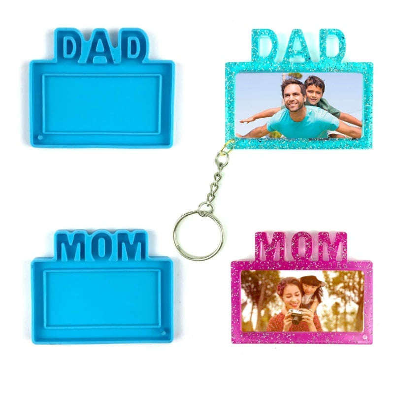 Silicone Mould Resin Frame Dad