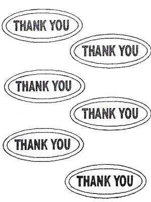 DD59 Hard Plastic Chocolate Mould Thank You Plaque 6.2x3.8x0.6cm
