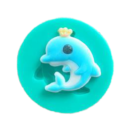 Dolphin silicone mould, 4.5x4.5cm