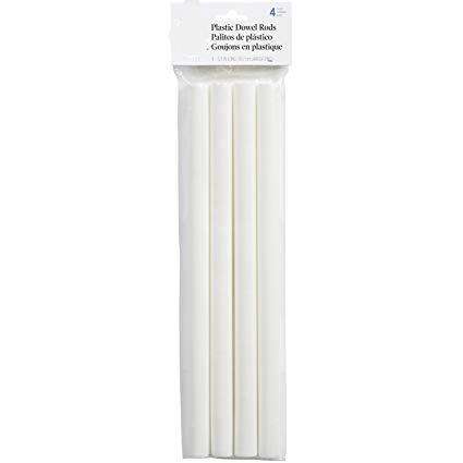 Thick Plastic dowel cake sticks 4pc