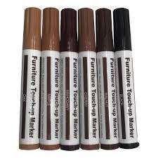 6 Color Wood Grain Color Correction Pen Furniture Touch Up Pen Floor Repair Scratch Off Paint Com...