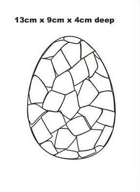EE57 Hard Plastic Chocolate Mould Easter Egg
