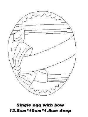 EE52 Hard Plastic Chocolate Mould Easter Egg