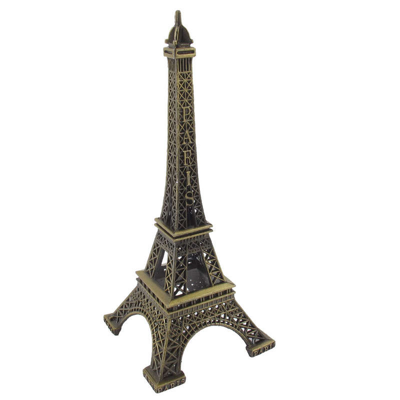 Metal eiffel tower ornament 14cm
