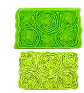Peony Flower silicone onlay mat, G