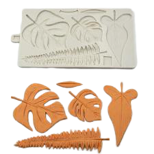 Silicone Mould Exotic Tropical Forest Fern Leaves