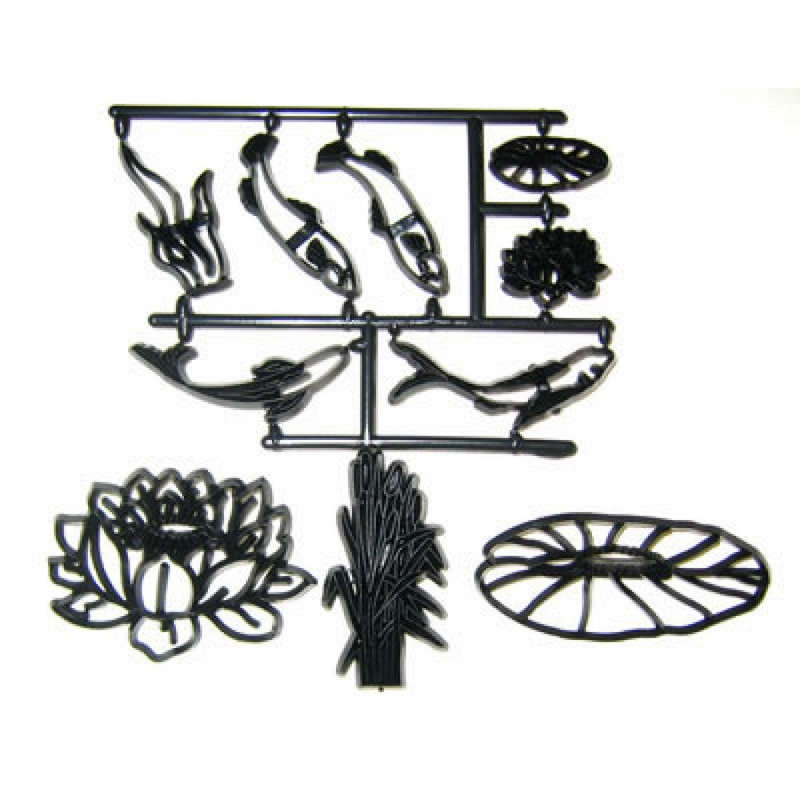 S702 Fish under the sea silhouette Patchwork Embosser cutters