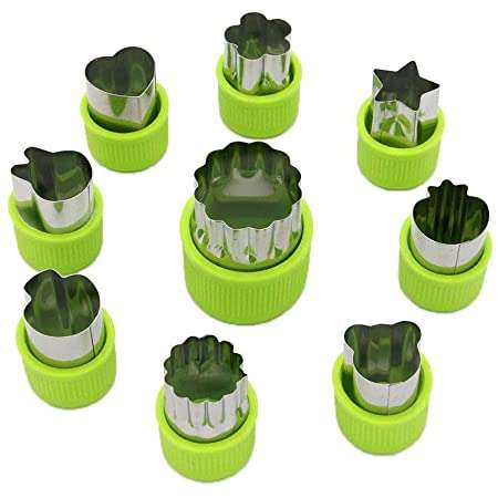Homezaza 9 Piece Fruit Cookie Cutter Set