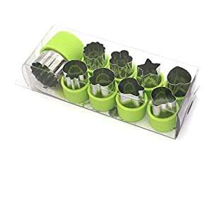 Homezaza 9 Piece Fruit Cookie Cutter Set