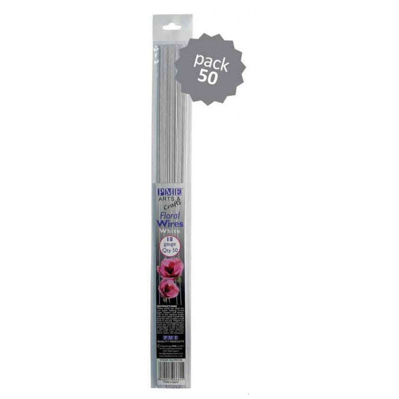 PME Floral Wires White18 Gauge