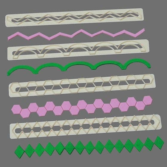 Geometric plastic tappits cutters