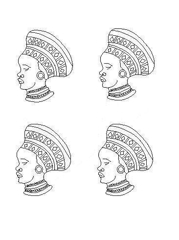 GH24 Hard Plastic Chocolate Mould Traditional African Zulu Lady 5.6x7.5x1cm
