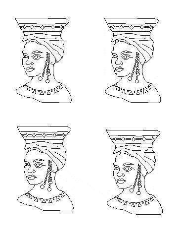 GH25 Hard Plastic Chocolate Mould Traditional African Zulu Lady 5.5x8.3x1cm