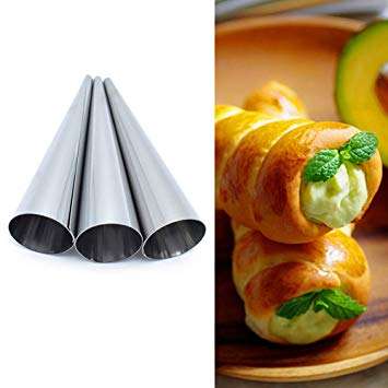 3 Piece Cream Horn Pastry Horn Formers