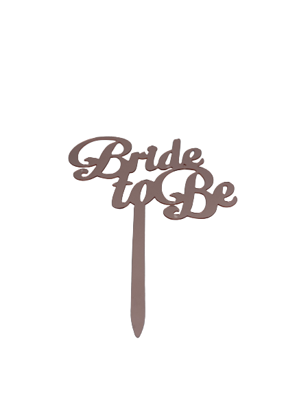 Nr126 Acrylic Cake Topper Pink