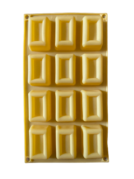 Silicone mould, Soap chocolate Fondant, Rectangle Tube