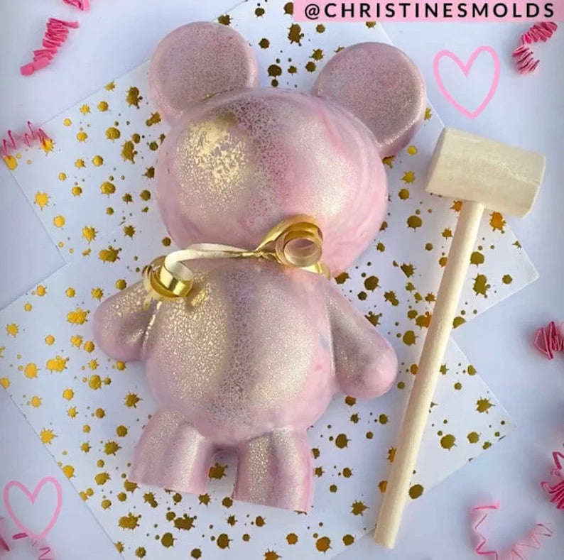 Silicone Mould pudding, teddy bear smash cake