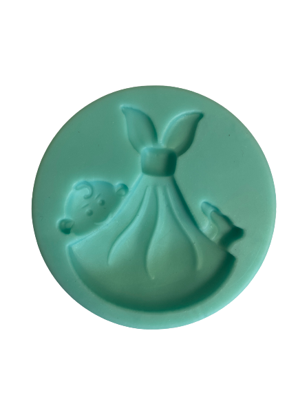 Silicone Fondant Mould Baby in Stork