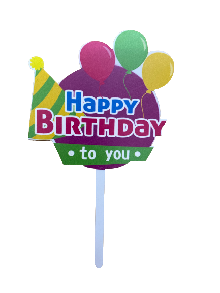 Nr370 Acrylic Cake Topper