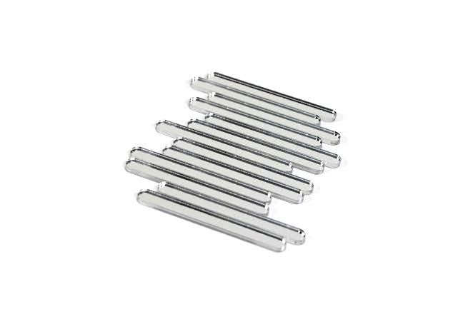 Acrylic  Ice Cream  Sticks, 10 per packet, Silver