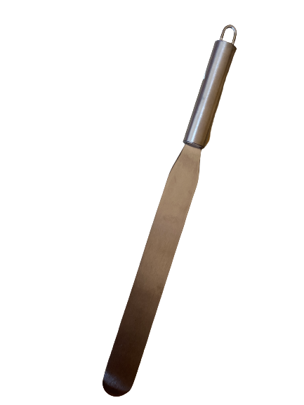 Brunhoff stainless steel spatula, size of blade 25cm