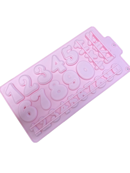 Number Chocolate truffle soap silicone mould