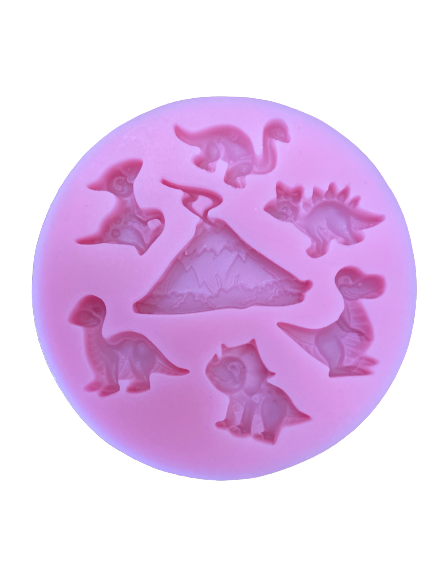 Silicone Mould Dino (one mould), size of mould 6.5x6.5cm
