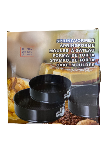 Round springform 3pc cake pan set