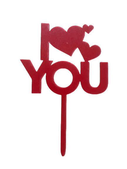 Nr108 Acrylic Cake Topper Happy Birthday Love you