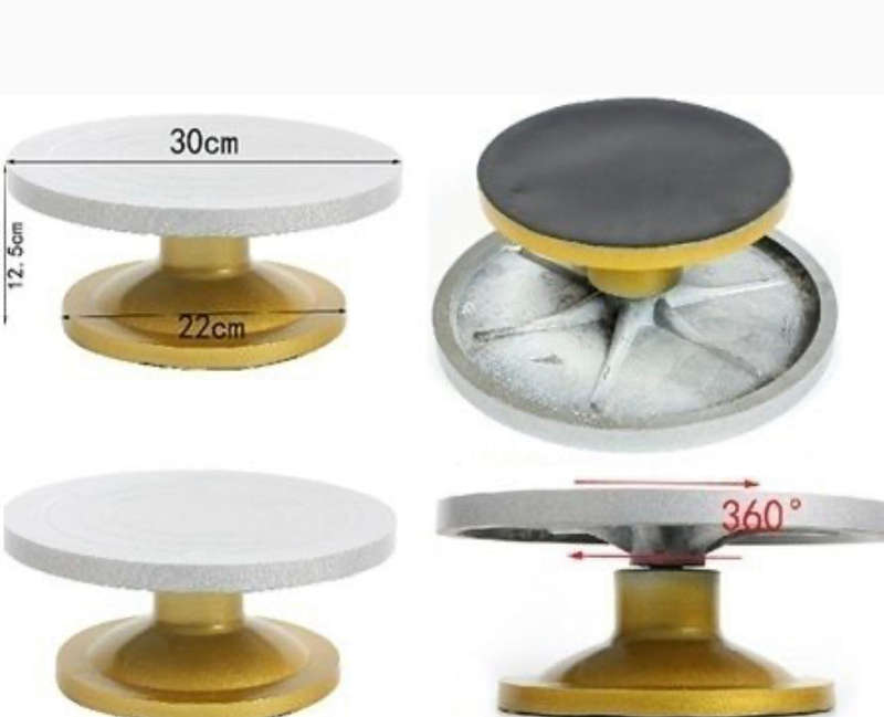 Heavy duty rotating cake stand. 34cm, turn table