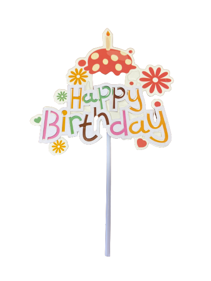 Cupcake Cardboard Cake Topper