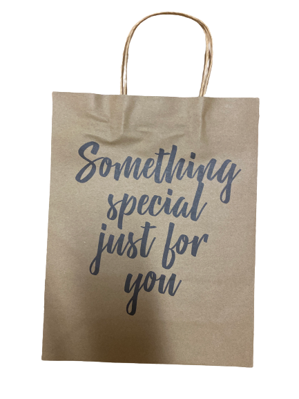 Large Brown Paper Gift Bag 24x31cm Something special just for you