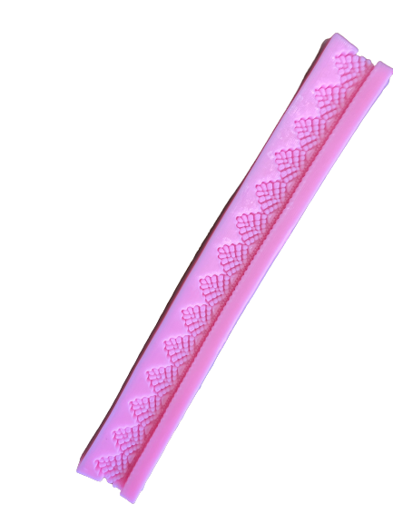 Silicone flower border mould