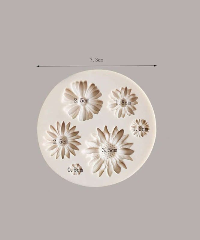 Silicone Mould Daisy Flower Variety